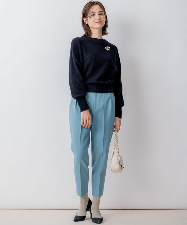 組曲 FOXミックス ニット ブラック系