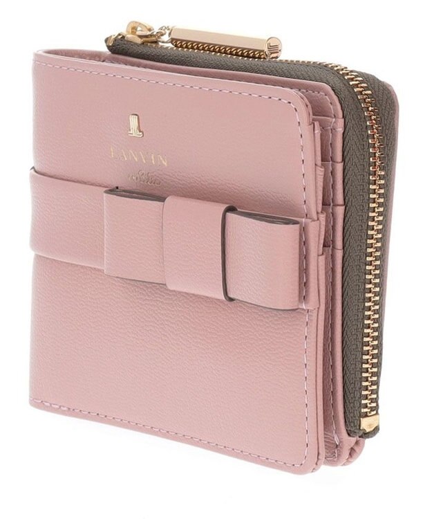 LANVIN en Bleu シャリテ ラウンド二つ折り財布 ピンク