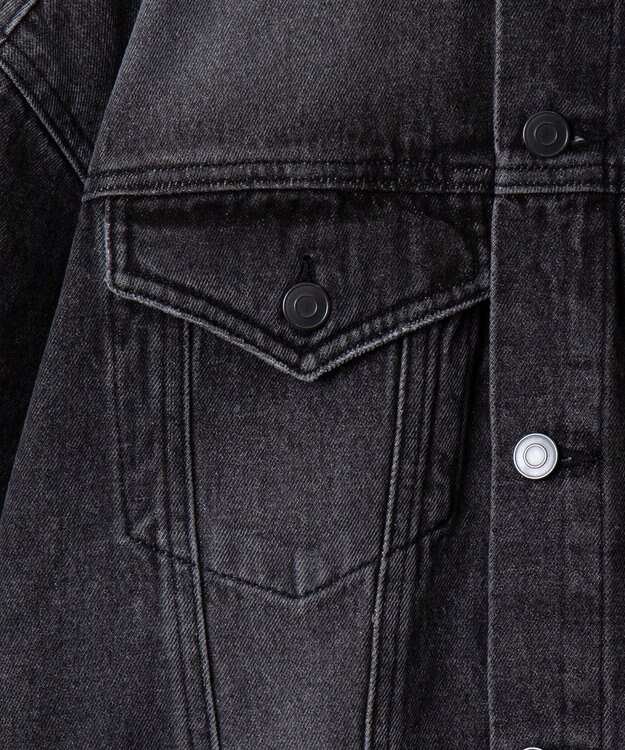 WEGO 【ユニセックス着用ITEM】BIGデニムジャケット デニムブラックソノタ