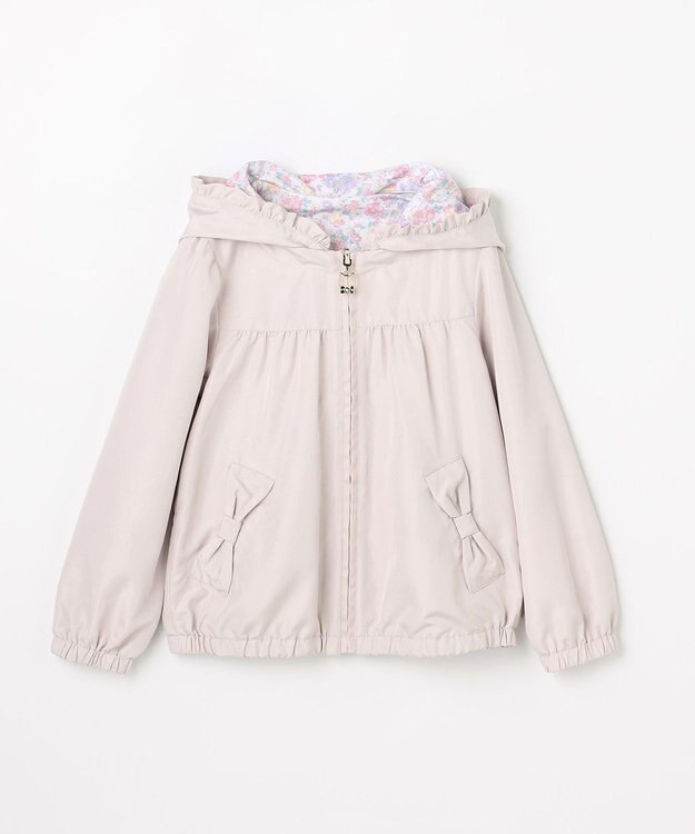 ANY KIDS 【フード取り外し/洗濯機可能】撥水加工リバーシブルゾン ミルクティー