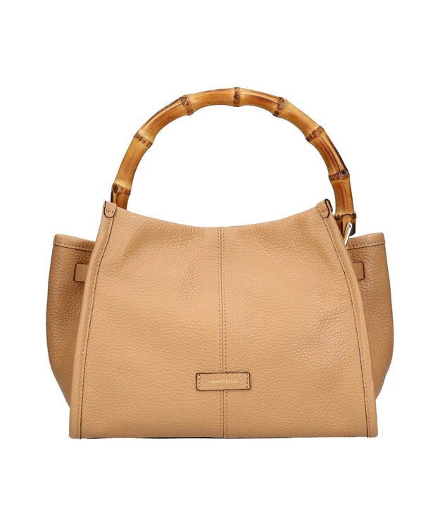 INTER-CHAUSSURES 【LORISTELLA】バンブーハンドルレザーバッグ ベージュ