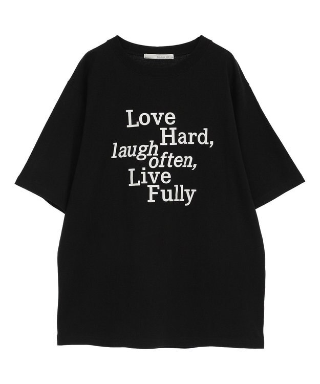 Green Parks ・ＥＬＥＮＣＡＲＥ　ＤＵＥ　ロゴｐｔ　６分袖ＴＥＥ Black