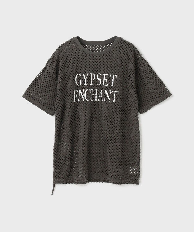 GRACE CONTINENTAL クラッシュロゴTシャツ チャコール