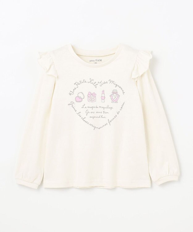 ANY KIDS 【WEB限定】7daysプリントTシャツ エクリュ×コスメ