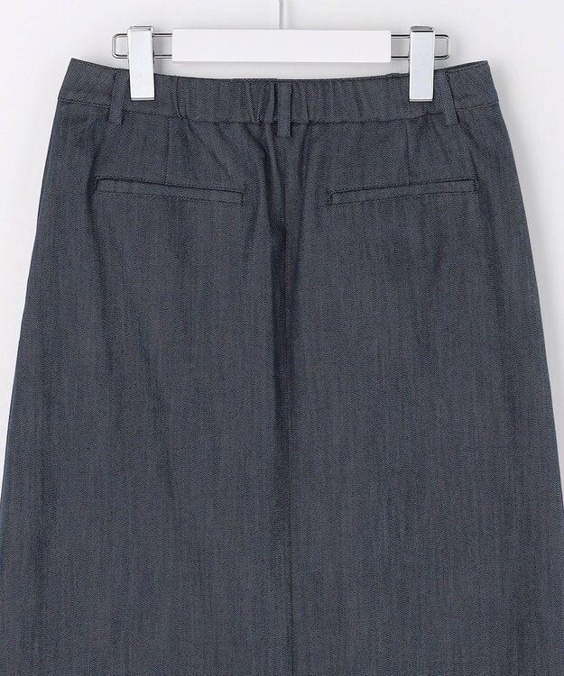 J.PRESS LADIES S 【WEB限定】セルロースシャンブレー ナロー スカート 【WEB限定】ネイビー系