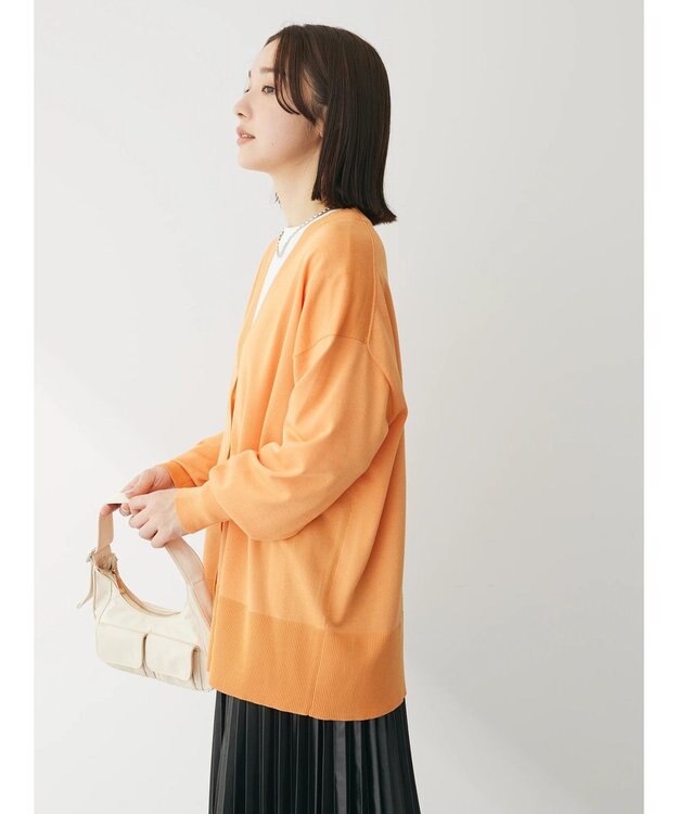 Green Parks 洗える　アソートミドル丈カーディガン Orange
