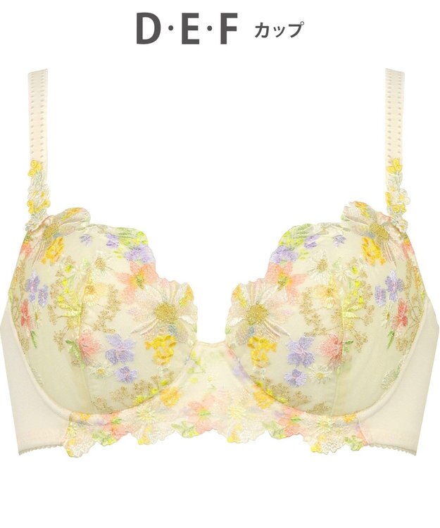 Wing ブラジャー Wing Lesiage サイドすっきり しっかりフィット 【2850シリーズ】 パッド有 ブラ PB2850 ウイング／ワコール クリーム