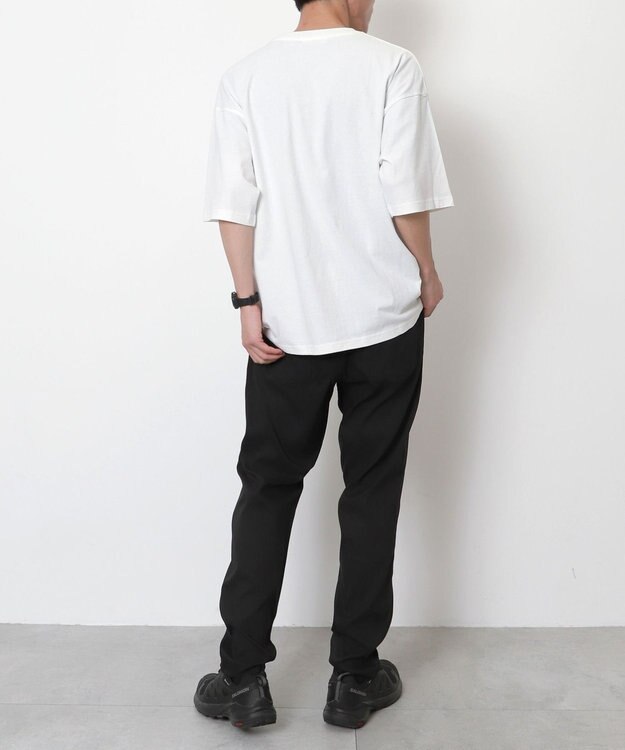 WEGO 【接触冷感/吸水速乾/ストレッチ/ウエスト紐/らくらくのびる/MLサイズ展開】カルゼレギンスアンクルパンツ ブラック