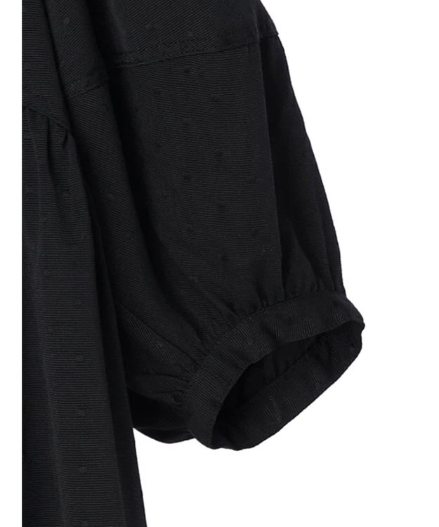 AMERICAN HOLIC ドットジャガード袖ボリュームチュニック Black
