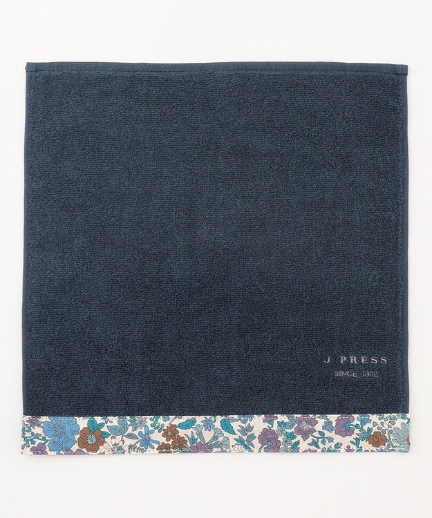 J.PRESS LADIES 【liberty】タオルハンカチ ネイビー系