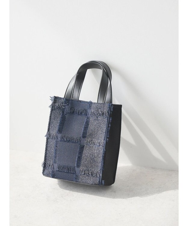 AMERICAN HOLIC 異素材コンビミニＢＡＧ Navy
