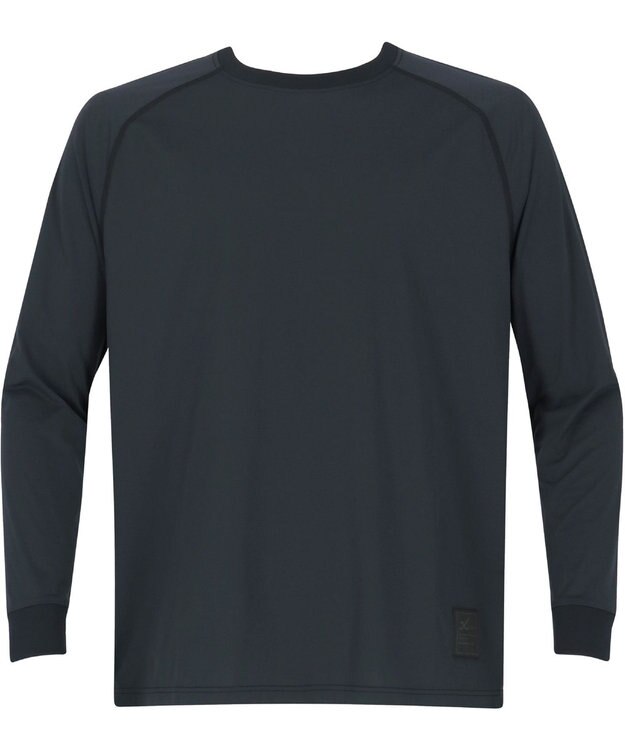 CW-X 【UNISEX】 CW-X トップス ハイゲージニットＴシャツ 長袖 Ｕネック UVカット率90%以上(本体) 吸汗速乾(本体) ユニセックス DLR179 /ワコール ブラック