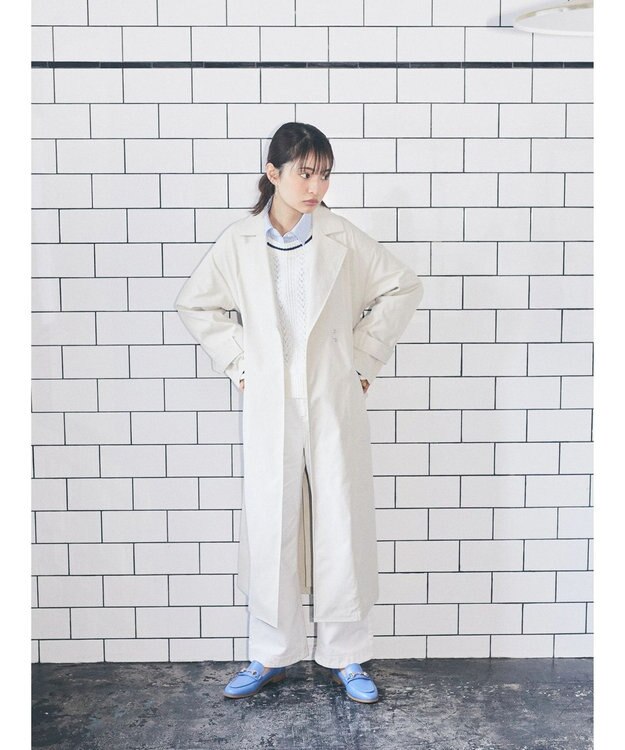earth music&ecology コットンツイルバギーパンツ Off White