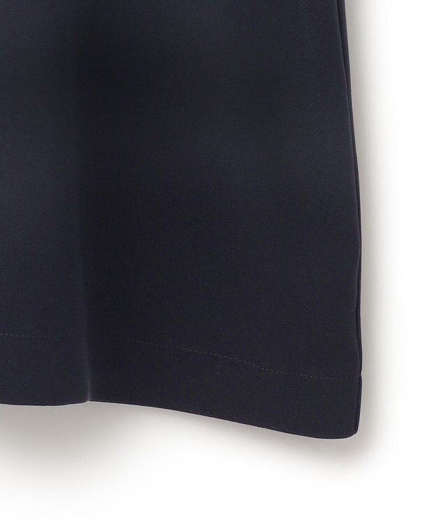 23区 L 【Lサイズ限定/吸水速乾/UVカット/接触冷感/】ストレッチジョーゼット 半袖ワンピース ネイビー系