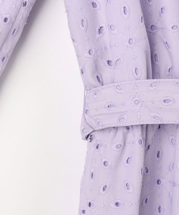 ANY SIS エンブロイダリー ワンピース ラベンダー