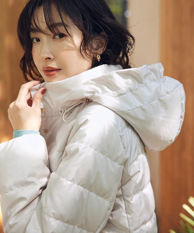 組曲 S ライトタフタショート ダウン アイスグレー系