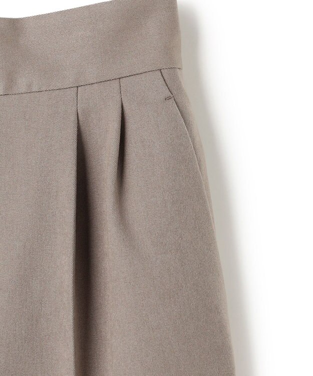 uncrave プルーフウールライクツイル ワイドパンツ グレージュ