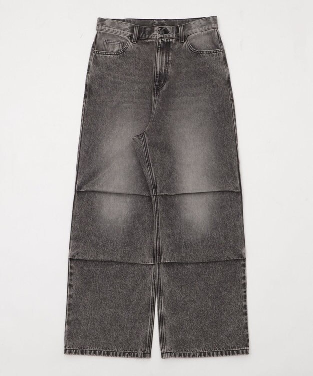 WEGO 【S～Lサイズ展開/ウエスト調整可】パラシュートデニムパンツ グレーその他