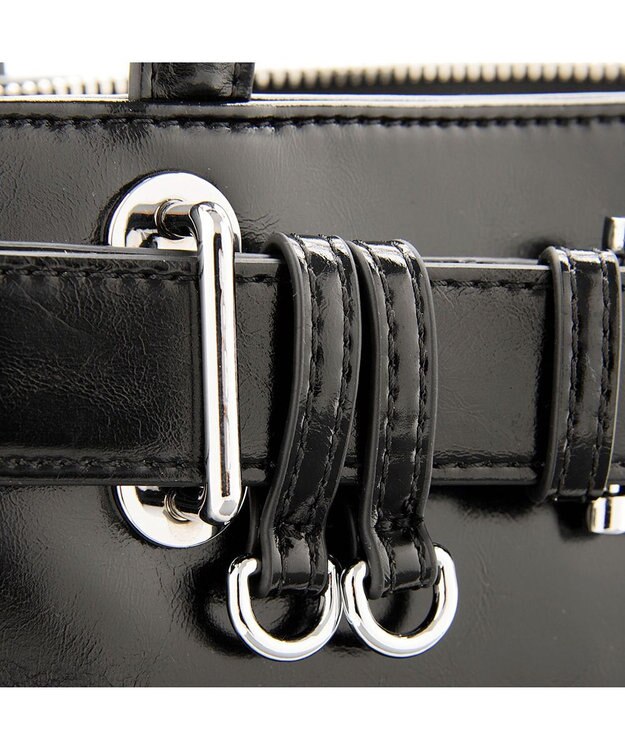 MioFIRANO バックルベルトハンドバッグ　FIRANO フィラノ BLACK
