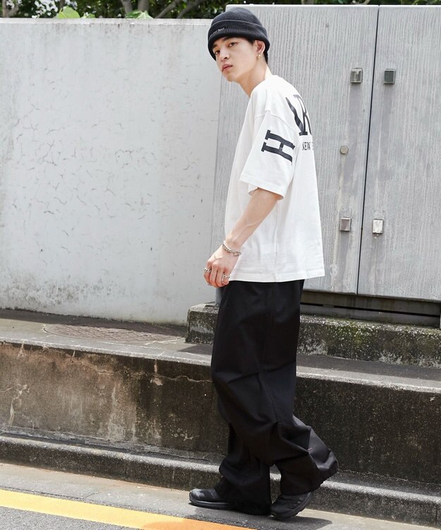 WEGO 【ユニセックス着用ITEM】ストレートロゴプリントT（SS） ホワイト