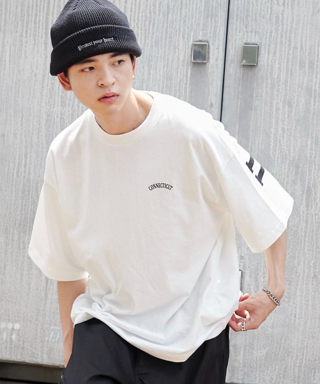 WEGO 【ユニセックス着用ITEM】ストレートロゴプリントT（SS） ホワイト