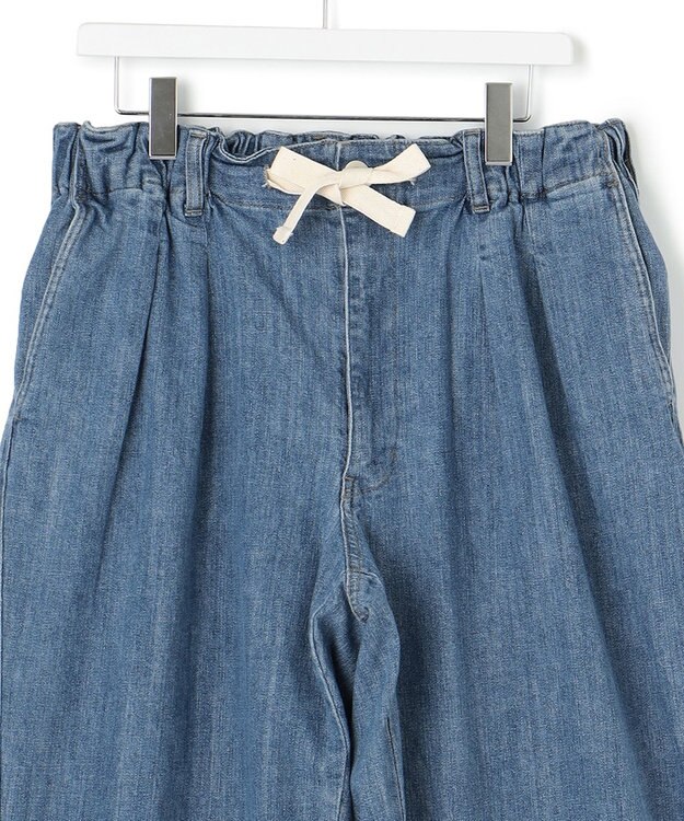 J.PRESS YORK STREET 【UNISEX】デニムワイドパンツ スカイブルー系