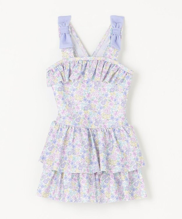 ANY KIDS 総柄 フリル ワンピース 水着 小花柄