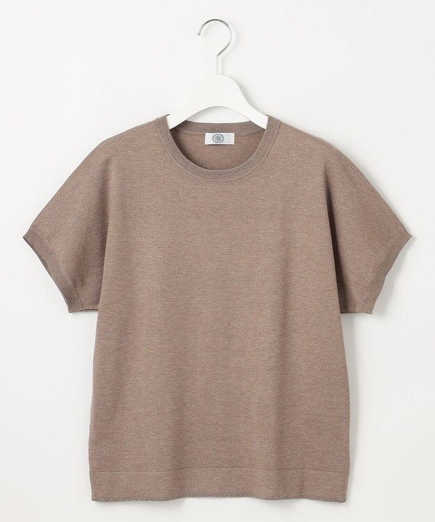 J.PRESS LADIES 【WEB限定カラーあり・洗える】Vis/Peスパーク ラメ ニット モカ系