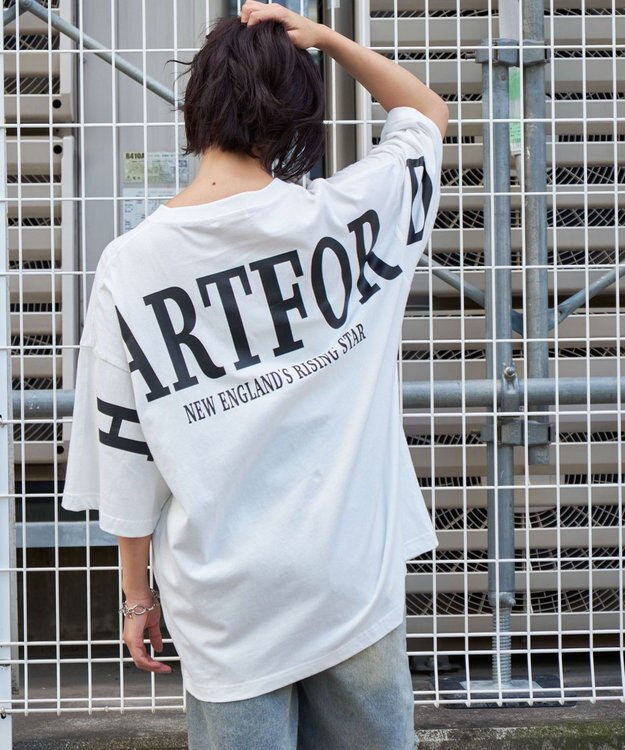 WEGO 【ユニセックス着用ITEM】ストレートロゴプリントT（SS） ホワイト