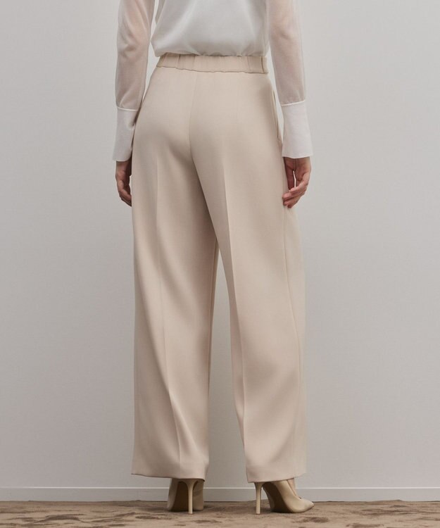 GRACE CONTINENTAL トリアセワイドパンツ ベージュ