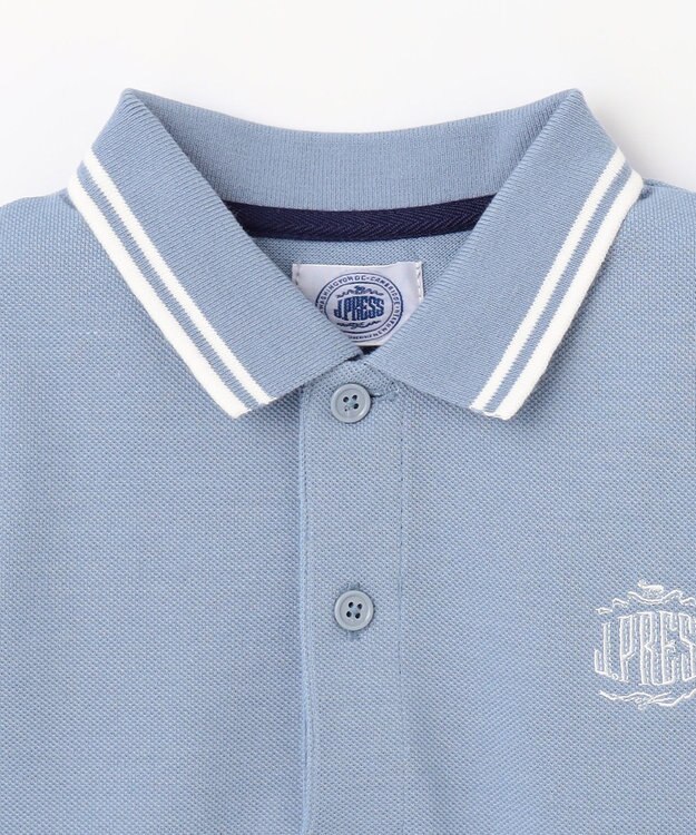 J.PRESS KIDS 【110-130cm】カノコ 半袖ポロシャツ サックスブルー系