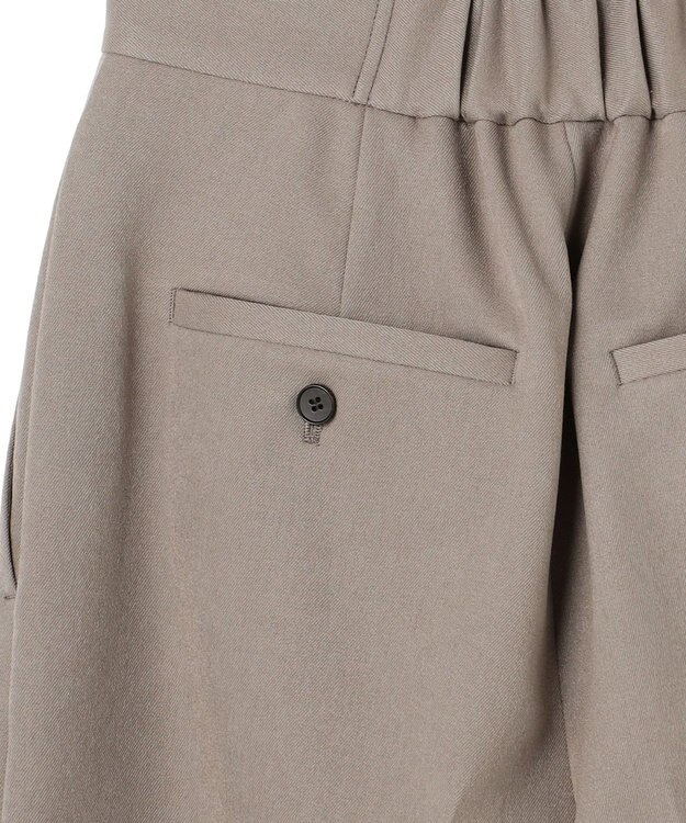 uncrave プルーフウールライクツイル ワイドパンツ グレージュ