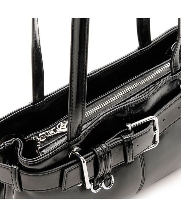 MioFIRANO バックルベルトハンドバッグ　FIRANO フィラノ BLACK