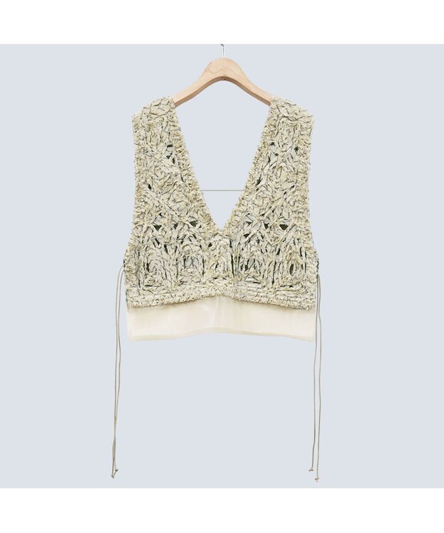 COQ 【刺繍・前後着用可能】TENTACLE ベージュ