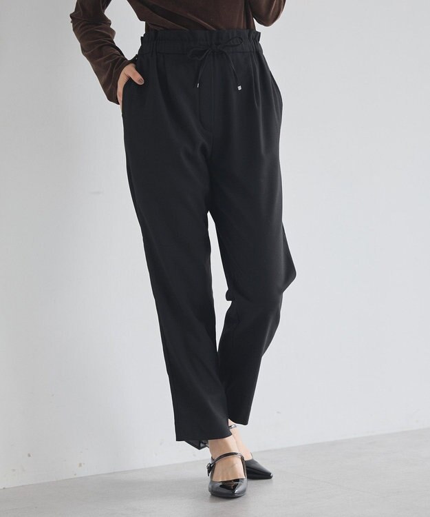 earth music&ecology ＴＲテーパードパンツ Black