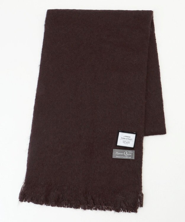 J.PRESS YORK STREET 【UNISEX】【QUIOC】モヘヤマフラー ダークブラウン系