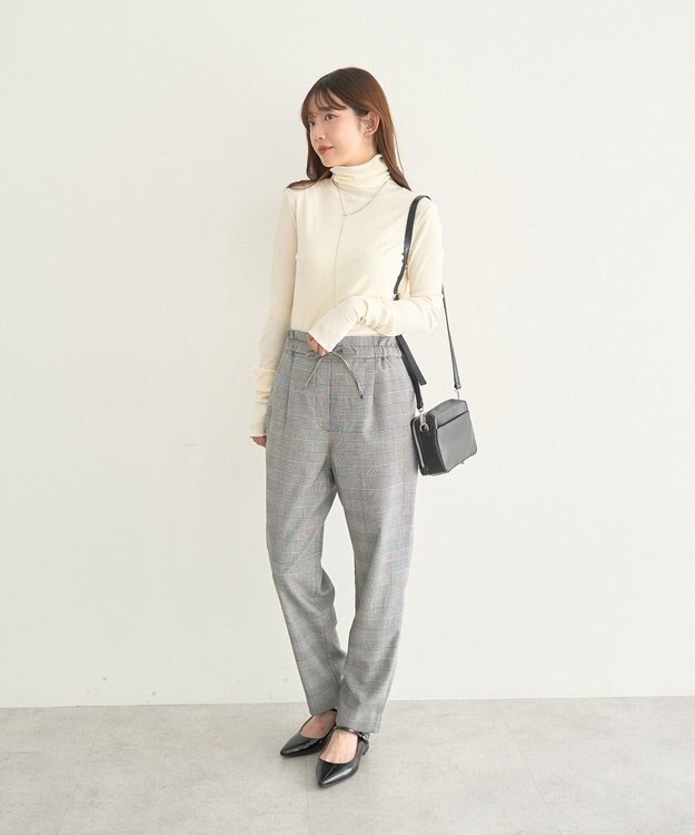 earth music&ecology ＴＲテーパードパンツ Check