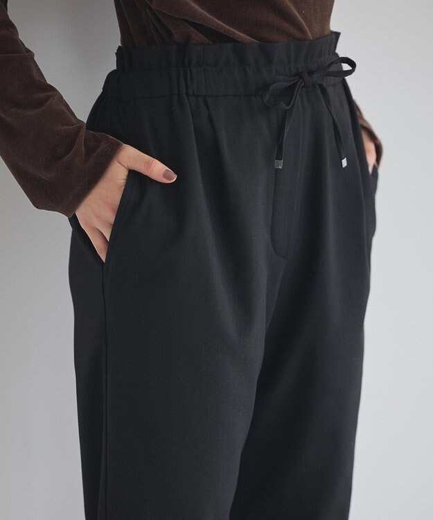 earth music&ecology ＴＲテーパードパンツ Black