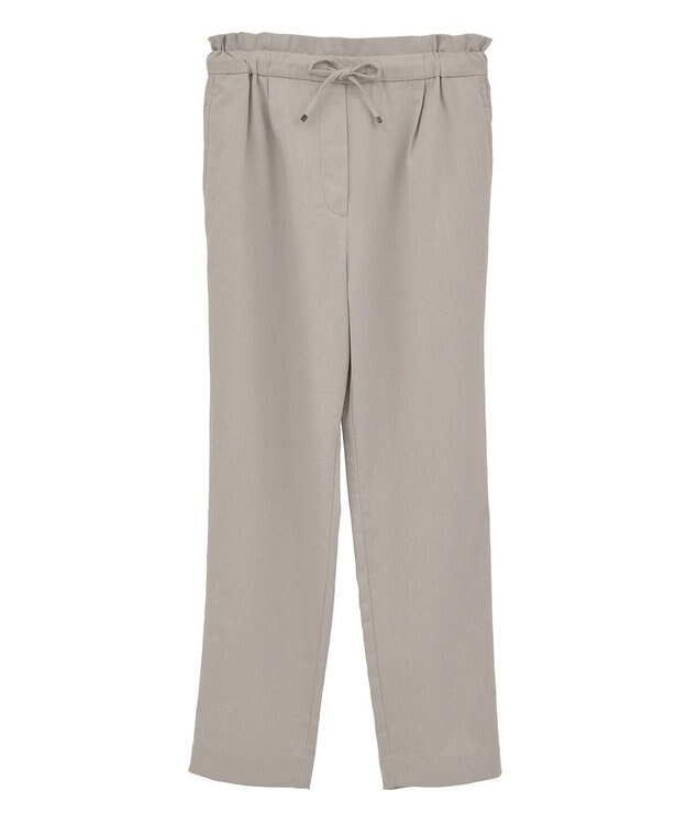 earth music&ecology ＴＲテーパードパンツ Gray Beige