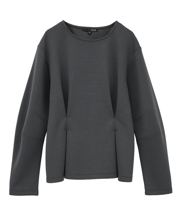 Green Parks ・ＳＵＧＡＲ　ＳＰＯＯＮ　フォルムスリーブプルオーバ Charcoal Gray