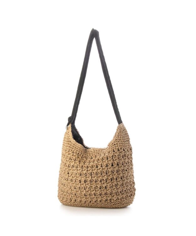 UNBILLION カシュカシュ cachecache / ドロストギャザーハンドル柄編2wayトート ブラック