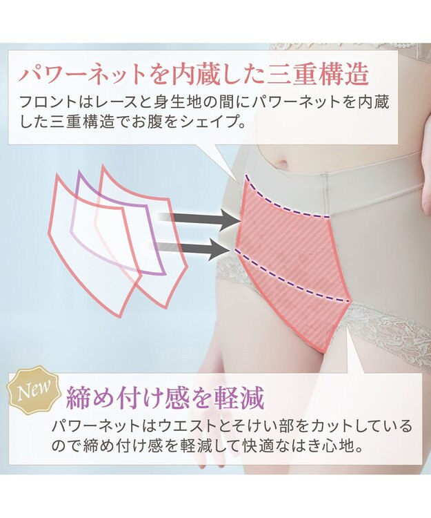 BRADELIS New York 【BRADELIS NewYork peace】ウエストカシュクールショーツ23 新作 パールグレージュ