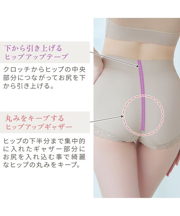 BRADELIS New York 【BRADELIS NewYork peace】ウエストカシュクールショーツ23 新作 パールグレージュ