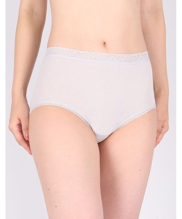 Wing ショーツ　【デイリーフィットやわらかコットン】　ここちよいフィット感　はきこみ丈ふかめ　EC3200　ウイング／ワコール クリーム