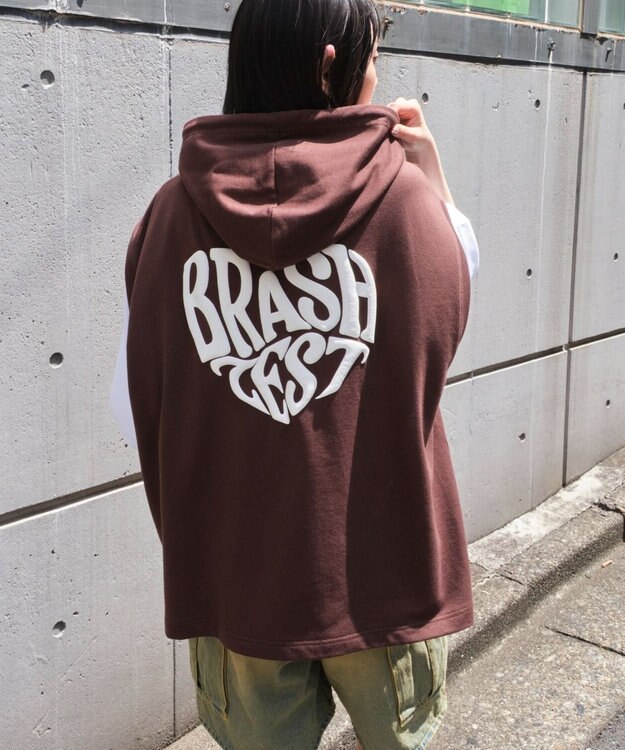 WEGO 【ユニセックス着用ITEM/2点SET】パーカーアンサンブルT（SS） ブラウン