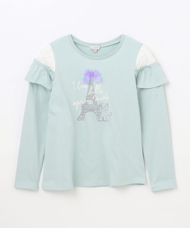 ANY KIDS フレンチモチーフ 長袖 Tシャツ ミント
