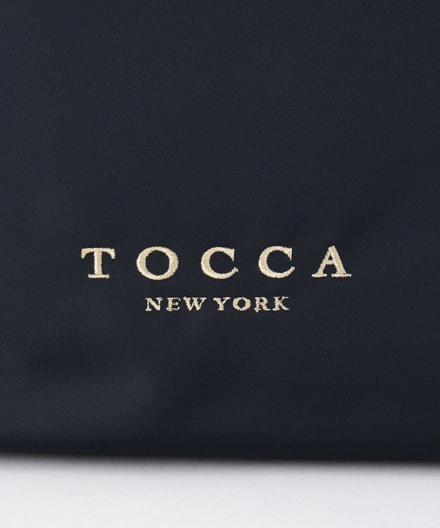 TOCCA DUAL RIBBON NYLON TOTE L トートバッグ L ネイビー系