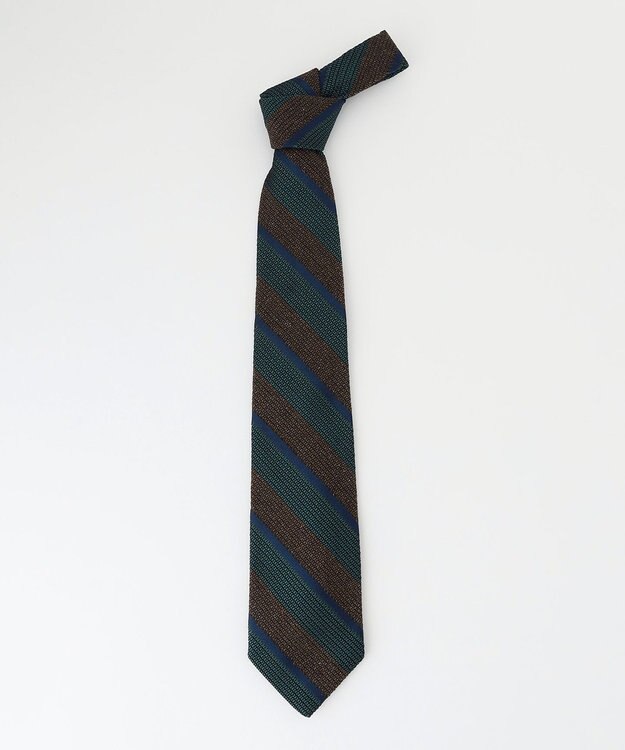 J.PRESS MEN 【KUSKA×J.PRESS ALL HANDMADE GRENADINE COLLECTION】ストライプ ネクタイ ブラウン系2