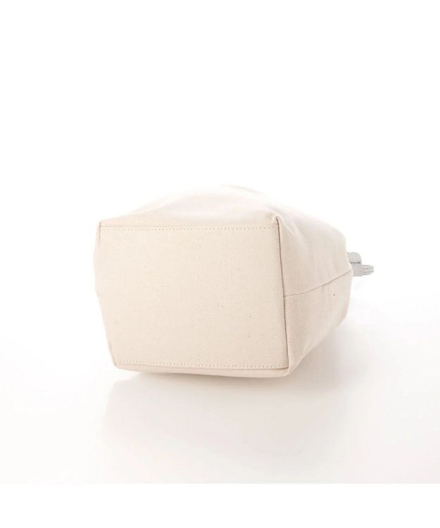 UNBILLION perche パラフィン防水キャンバスドロストショルダーバッグ アイボリーシルバー