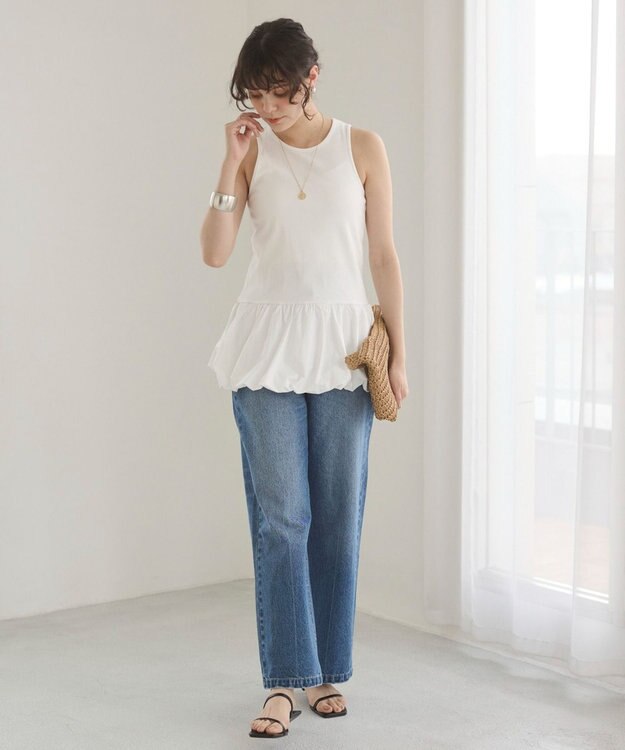 WEGO 【ANGIE VINTAGE】バルーンタンクトップ ホワイト